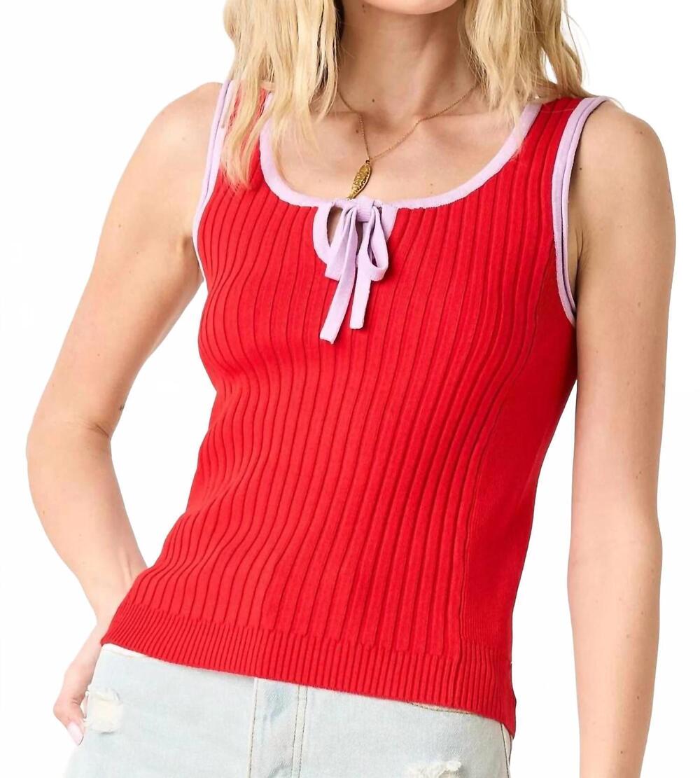 NEW MITTOSHOP retrolicious tank top in red